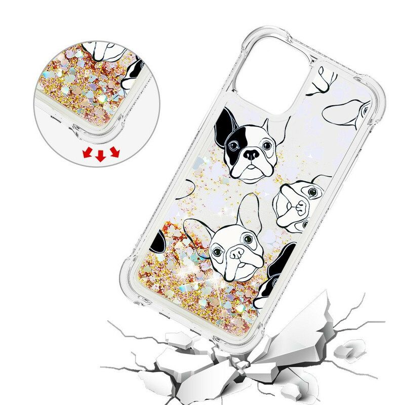 Θήκη iPhone 13 Mini Mr Dog Glitter