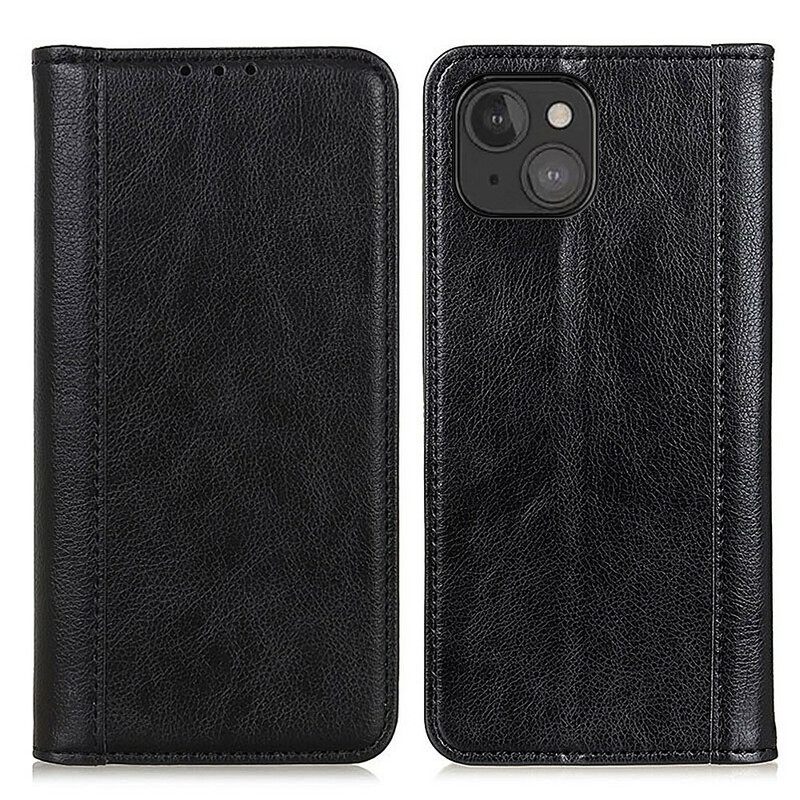 θηκη κινητου iPhone 13 Mini Θήκη Flip Elegance Split Leather Litchi