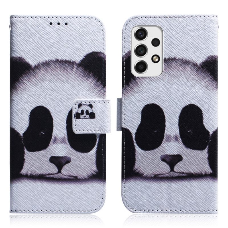 Θήκη Flip Samsung Galaxy A33 5G Πρόσωπο Panda