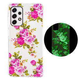 Θήκη Samsung Galaxy A33 5G Fluorescent Liberty Flowers