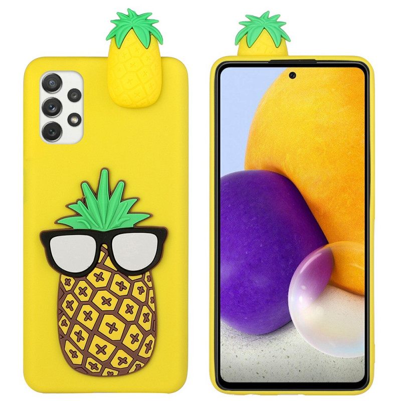 Θήκη Samsung Galaxy A33 5G Γυαλιά 3d Pineapple