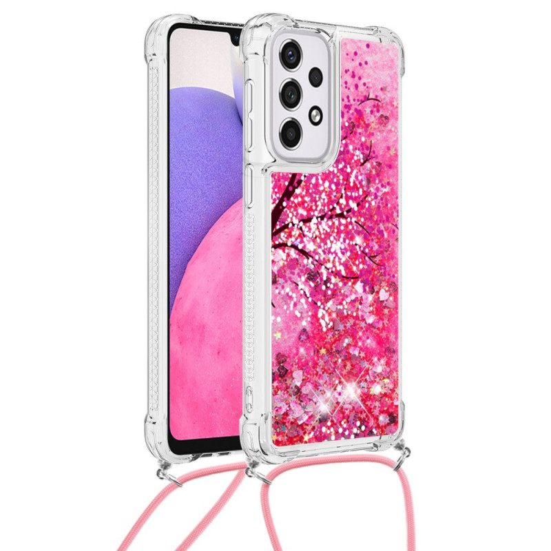 Θήκη Samsung Galaxy A33 5G Sequin Tree Με Κορδόνι