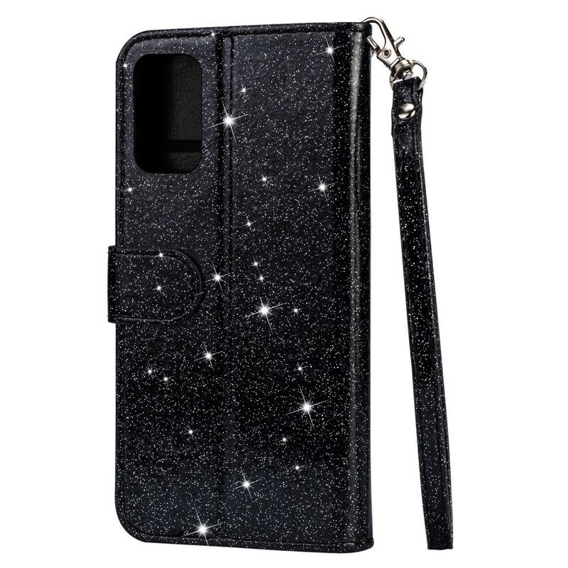 Κάλυμμα Samsung Galaxy S20 Ultra Πορτοφόλι Glitter