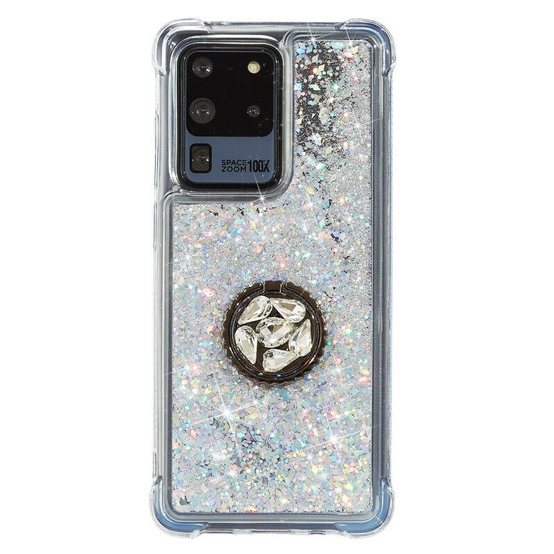 Θήκη Samsung Galaxy S20 Ultra Glitter Ring-support