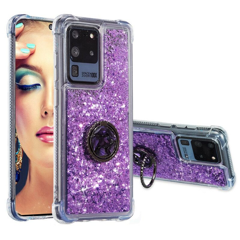 Θήκη Samsung Galaxy S20 Ultra Glitter Ring-support