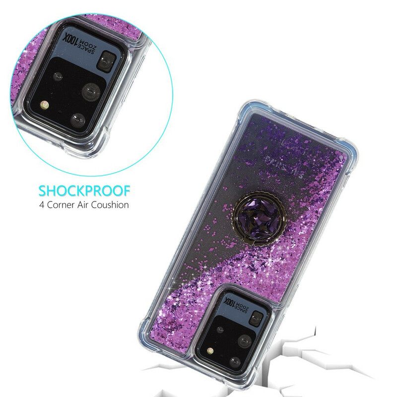 Θήκη Samsung Galaxy S20 Ultra Glitter Ring-support