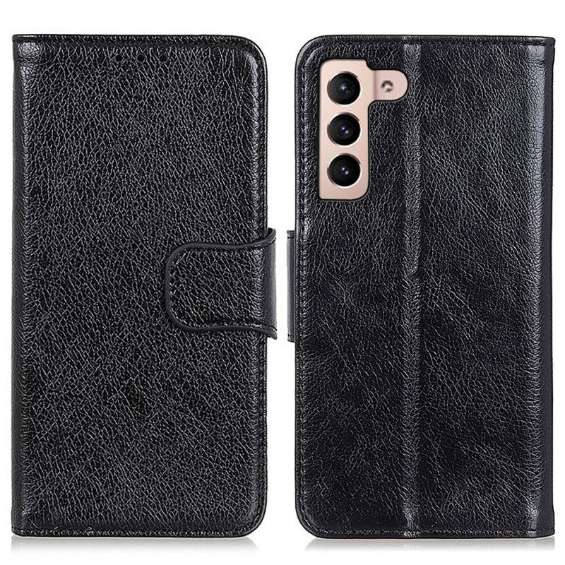 Θήκη Flip Samsung Galaxy S22 5G Split Nappa Leather