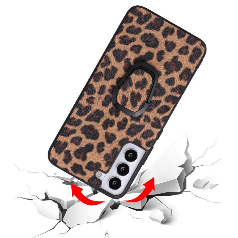 θηκη κινητου Samsung Galaxy S22 5G Δαχτυλίδι Leopard Style-support