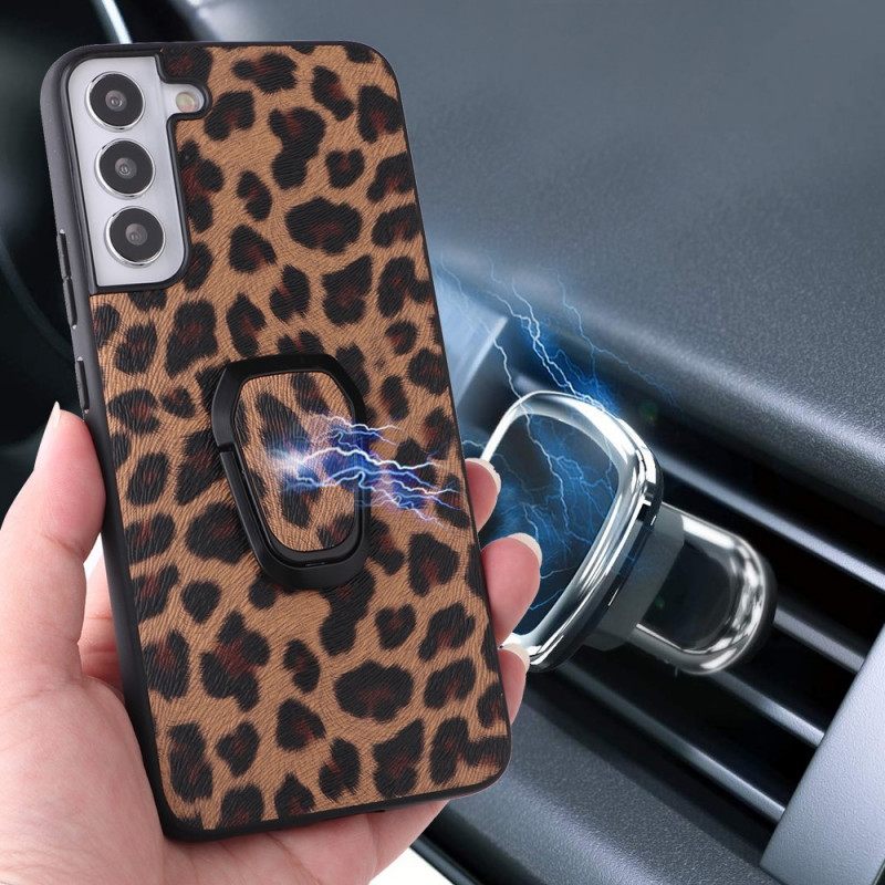 θηκη κινητου Samsung Galaxy S22 5G Δαχτυλίδι Leopard Style-support