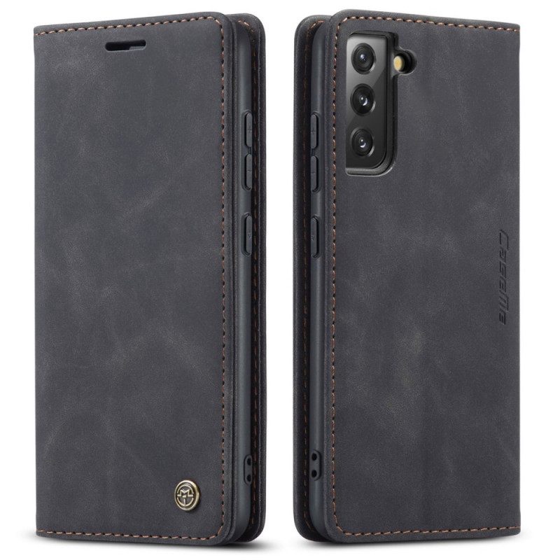 θηκη κινητου Samsung Galaxy S22 5G Θήκη Flip Caseme Faux Leather