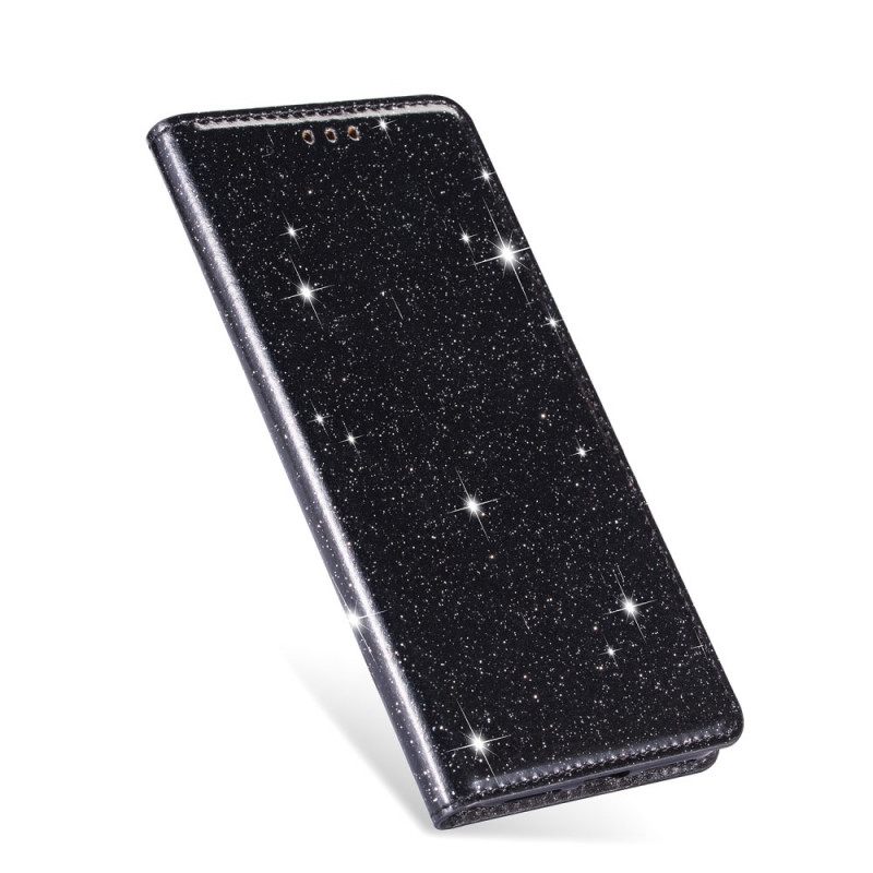 θηκη κινητου Samsung Galaxy S22 5G Θήκη Flip Στυλ Glitter