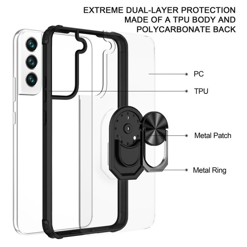 Θήκη Samsung Galaxy S22 5G Διαφανές Με Ring-support