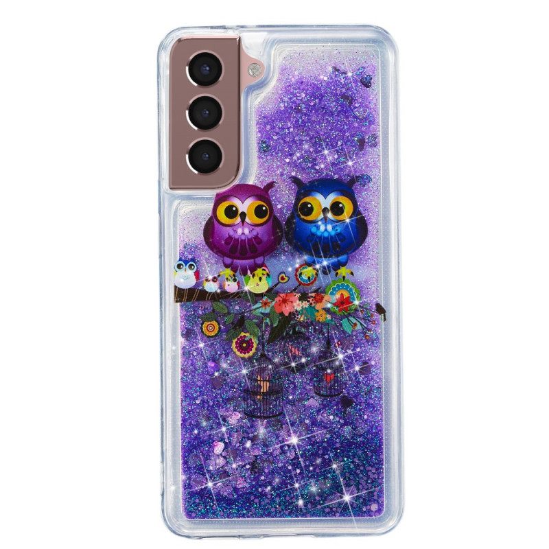 Θήκη Samsung Galaxy S22 5G Glitter Owls