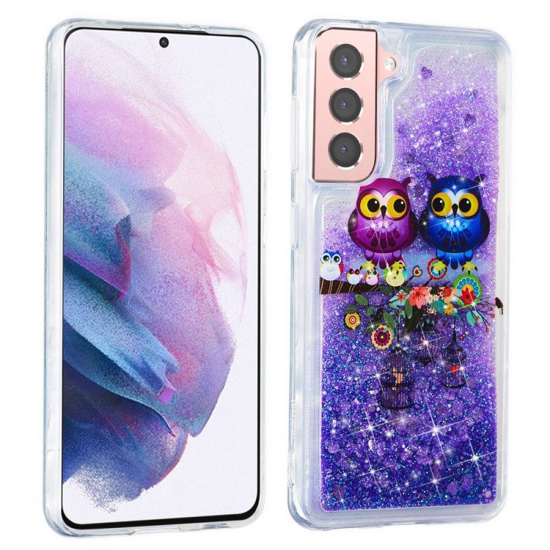 Θήκη Samsung Galaxy S22 5G Glitter Owls