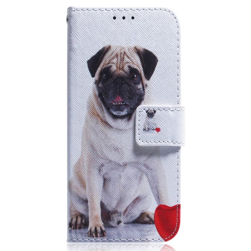 δερματινη θηκη Oppo Reno 8 Lite Pug Dog