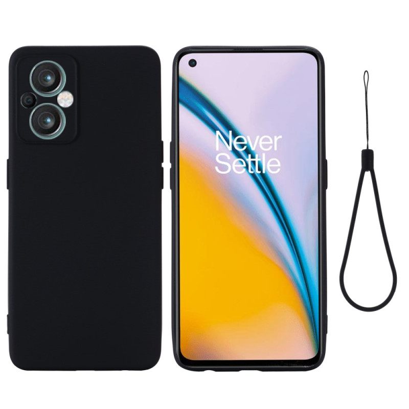 Θήκη Oppo Reno 8 Lite με κορδονι Λουράκι Υγρής Σιλικόνης