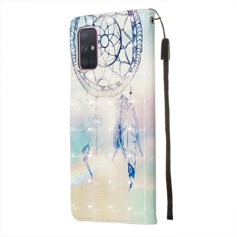 δερματινη θηκη Samsung Galaxy A71 Ακουαρέλα Dream Catcher