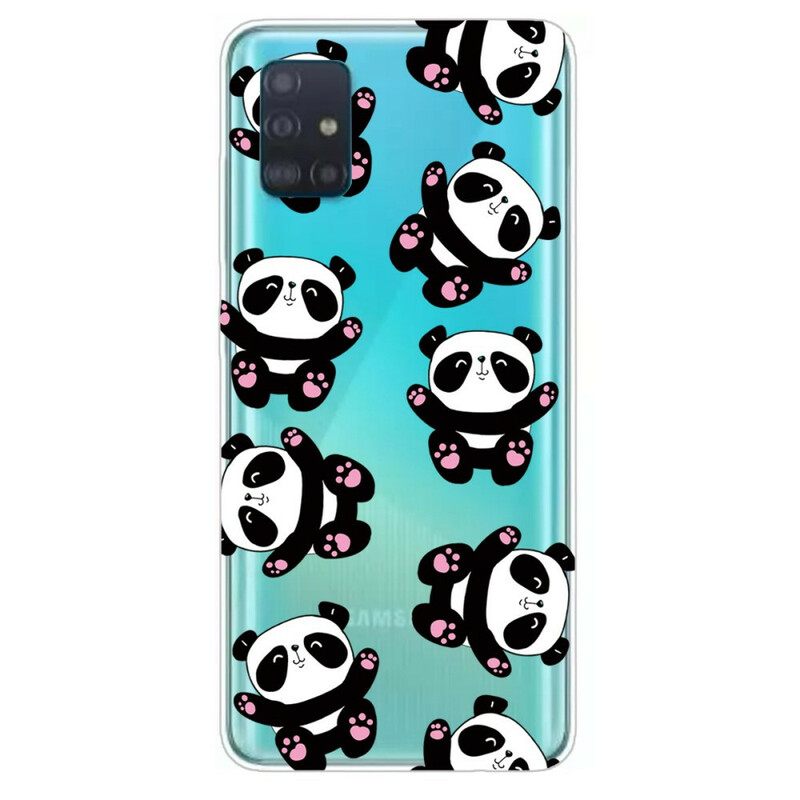 Θήκη Samsung Galaxy A71 Top Pandas Fun