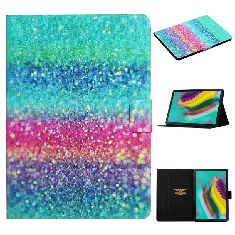 δερματινη θηκη Samsung Galaxy Tab A7 Lite Glitter Design