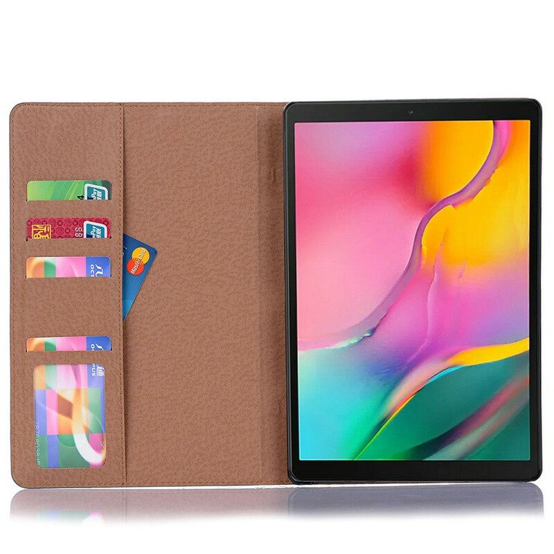 δερματινη θηκη Samsung Galaxy Tab A7 Lite Vintage Πριτσίνια Από Συνθετικό Δέρμα