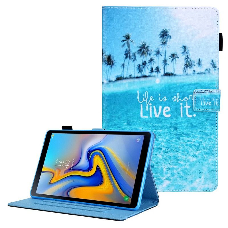 Θήκη Flip Samsung Galaxy Tab A7 Lite Ζήσε Το