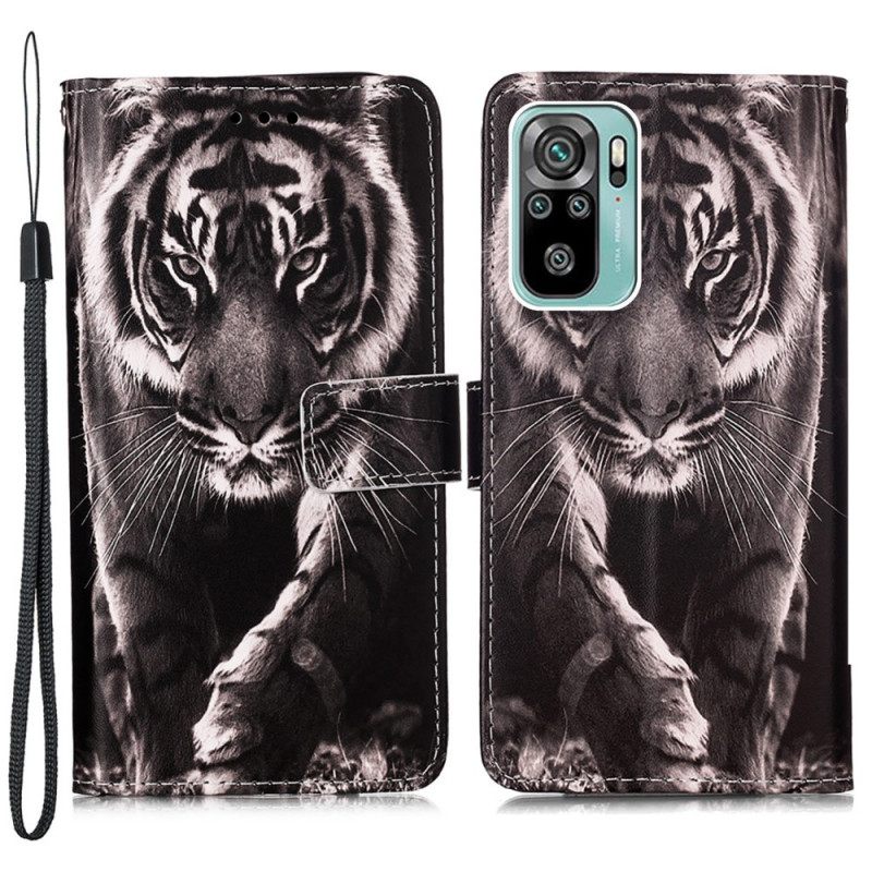 Κάλυμμα Samsung Galaxy A53 5G με κορδονι Strappy Night Tiger