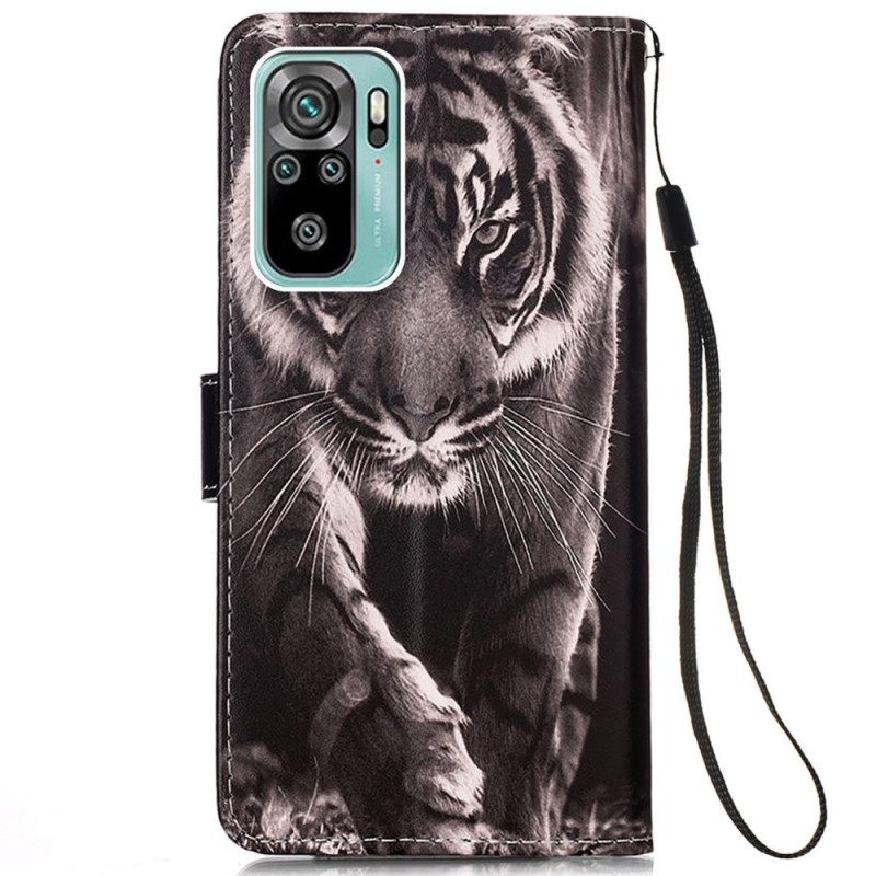 Κάλυμμα Samsung Galaxy A53 5G με κορδονι Strappy Night Tiger