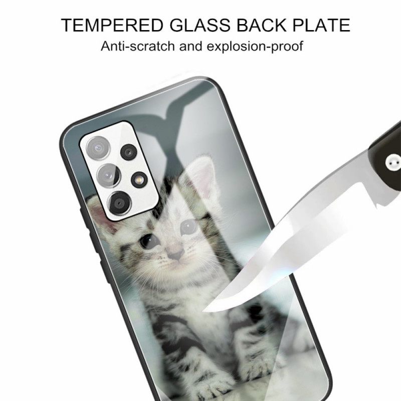 θηκη κινητου Samsung Galaxy A53 5G Kitten Tempered Glass