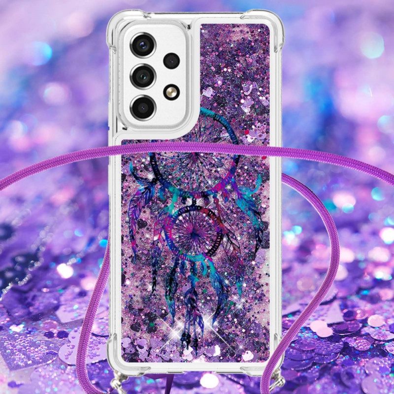 Θήκη Samsung Galaxy A53 5G με κορδονι Dream Catcher Glitter Cord