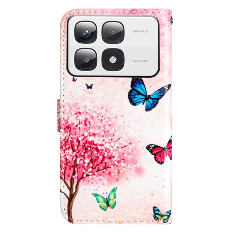 Δερματινη Θηκη Xiaomi 14t Pro Cherry Blossom