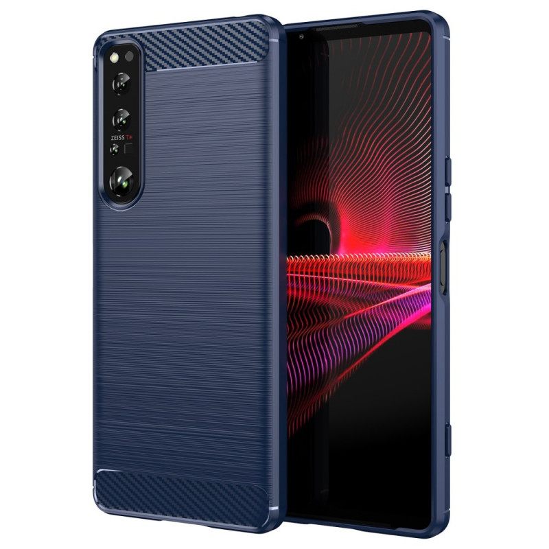 Θήκη Sony Xperia 1 IV Βουρτσισμένη Ίνα Άνθρακα