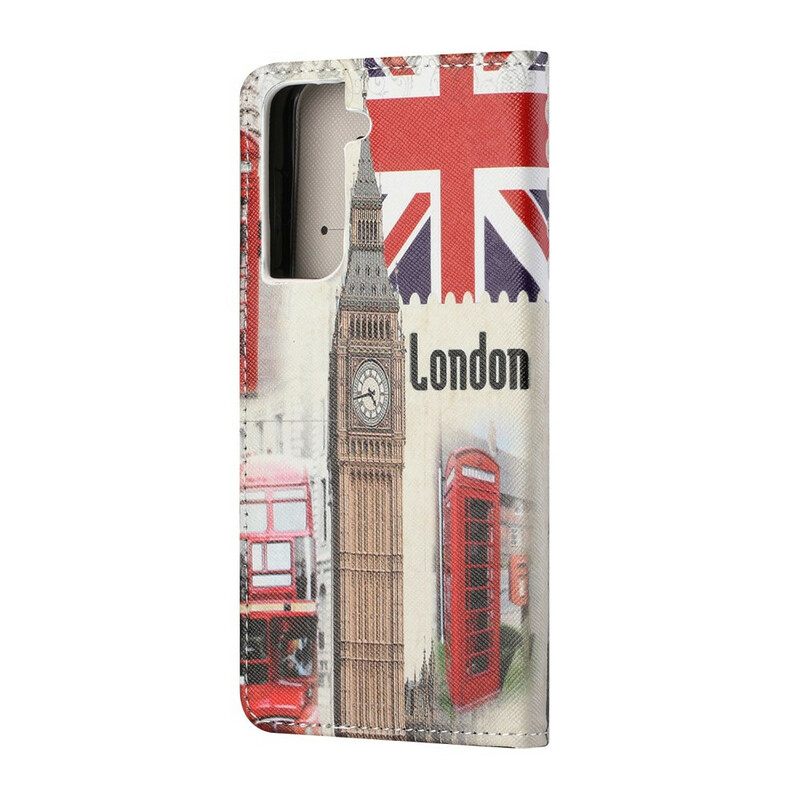 δερματινη θηκη Samsung Galaxy S21 FE London Life