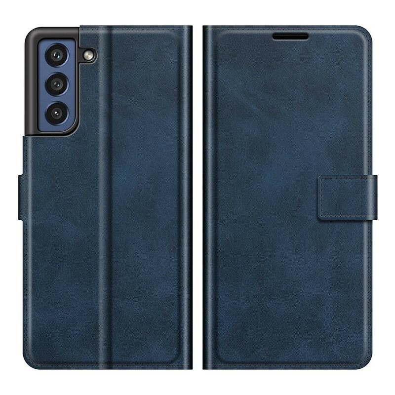 Κάλυμμα Samsung Galaxy S21 FE Faux Leather Slim