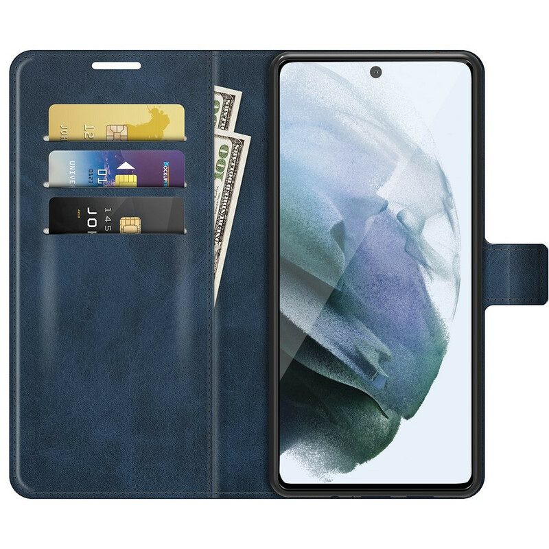 Κάλυμμα Samsung Galaxy S21 FE Faux Leather Slim