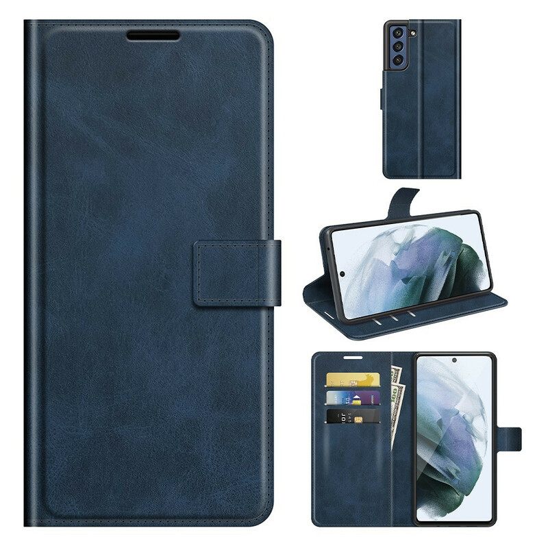 Κάλυμμα Samsung Galaxy S21 FE Faux Leather Slim