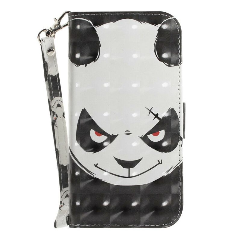 Κάλυμμα Samsung Galaxy S21 FE με κορδονι Angry Panda Με Λουράκι