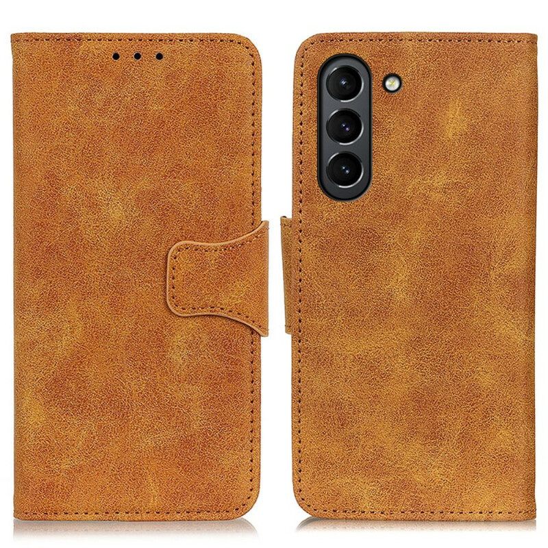 Κάλυμμα Samsung Galaxy S21 FE Vintage Split Leather