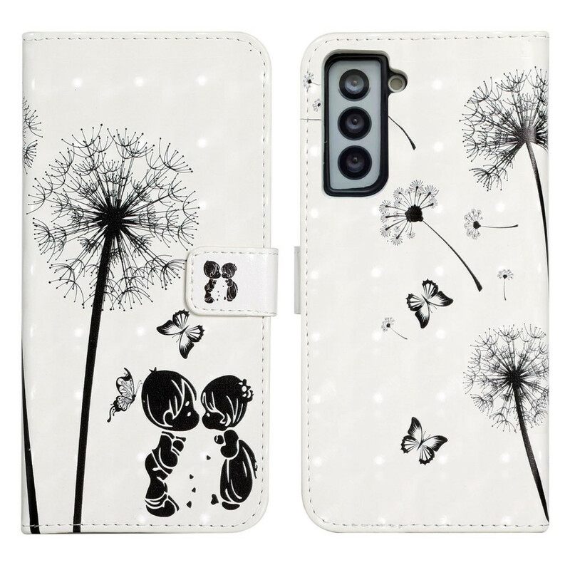 Θήκη Flip Samsung Galaxy S21 FE Baby Love Dandelion