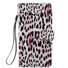 Θήκη Flip Samsung Galaxy S21 FE Leopard Print