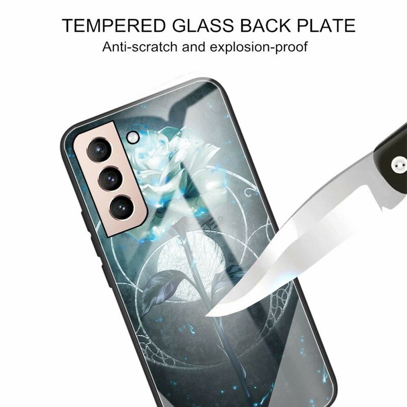 θηκη κινητου Samsung Galaxy S21 FE Ροζ Πράσινο Tempered Glass