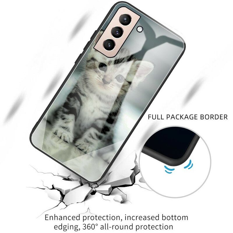 Θήκη Samsung Galaxy S21 FE Kitten Tempered Glass