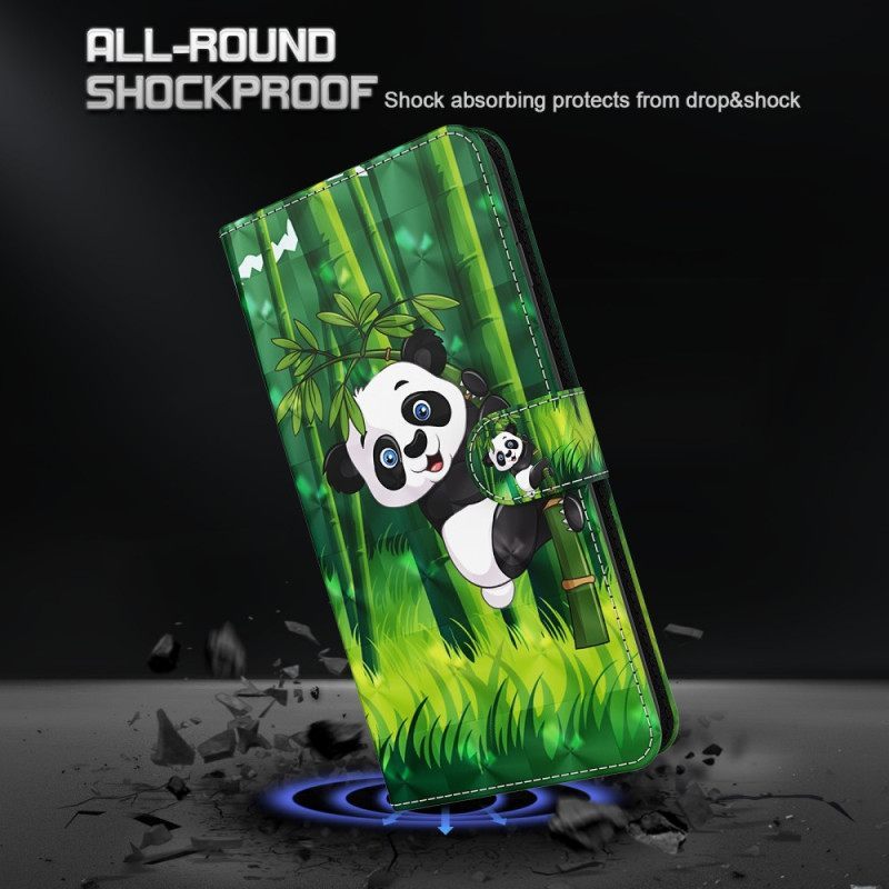 Κάλυμμα iPhone 15 Pro Max με κορδονι 3d Bamboo Panda Με Λουράκι