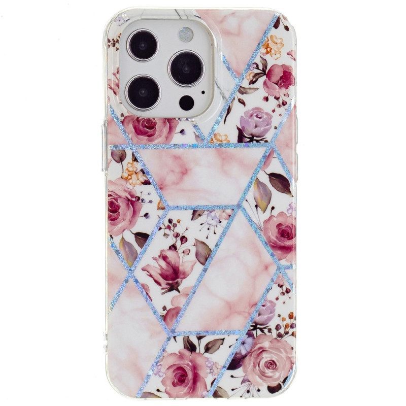 Θήκη iPhone 15 Pro Max Floral Marble