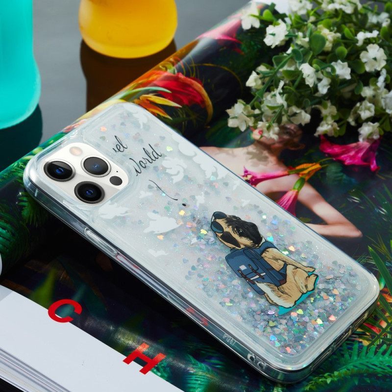 θηκη κινητου iPhone 15 Pro Max Glitter Dog