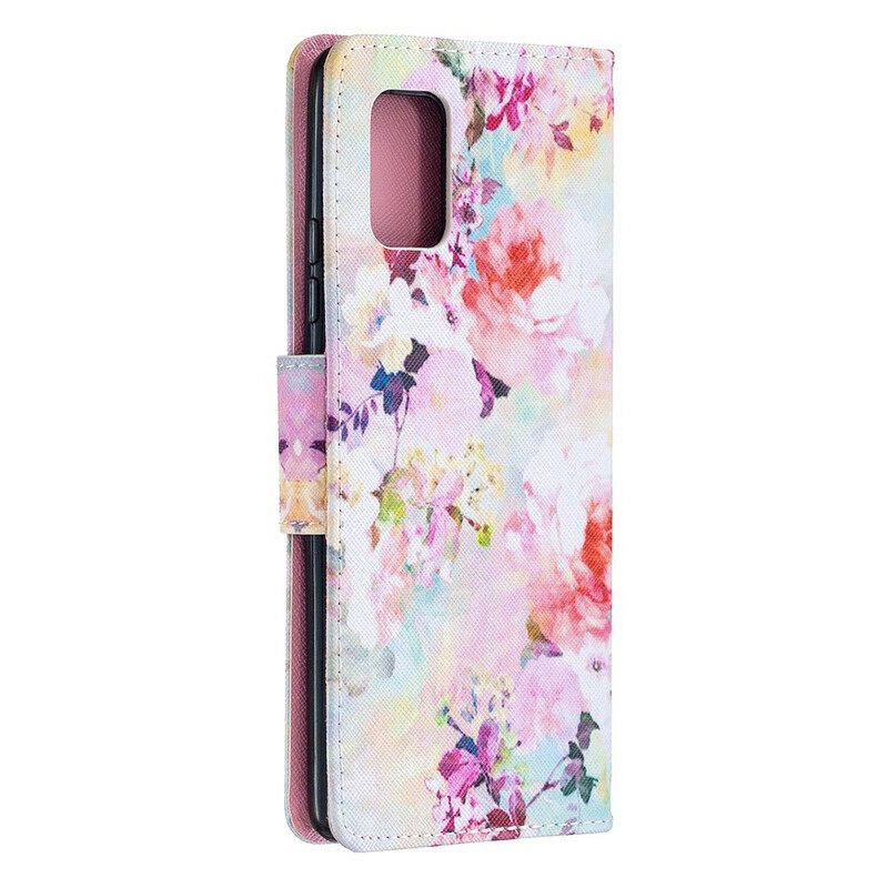 Κάλυμμα Samsung Galaxy A51 5G με κορδονι Vintage Strappy Floralies