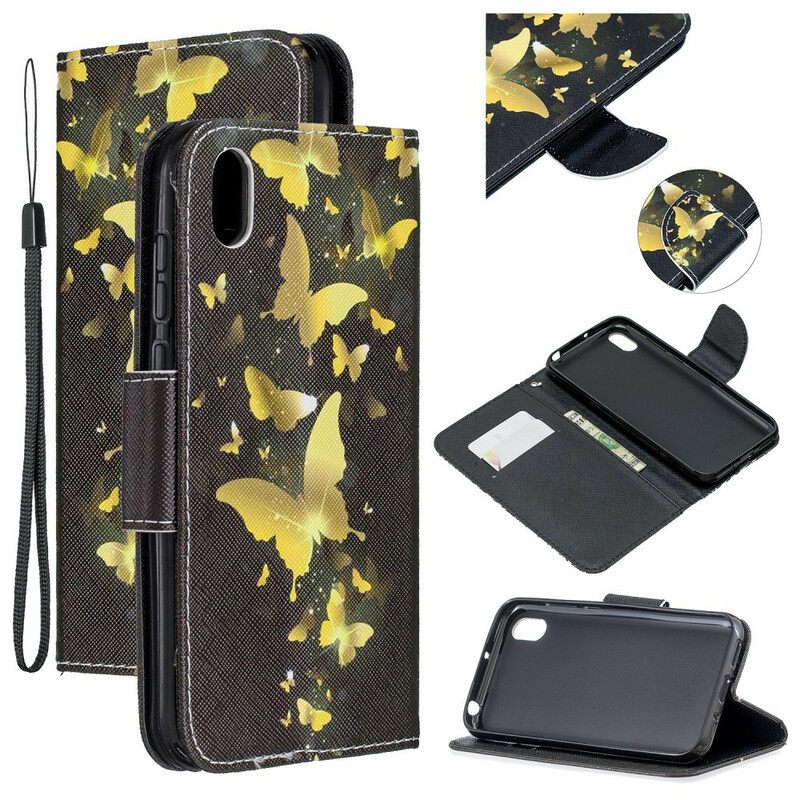 Κάλυμμα / Honor 8S με κορδονι / Honor 8s Butterflies Kings Strap