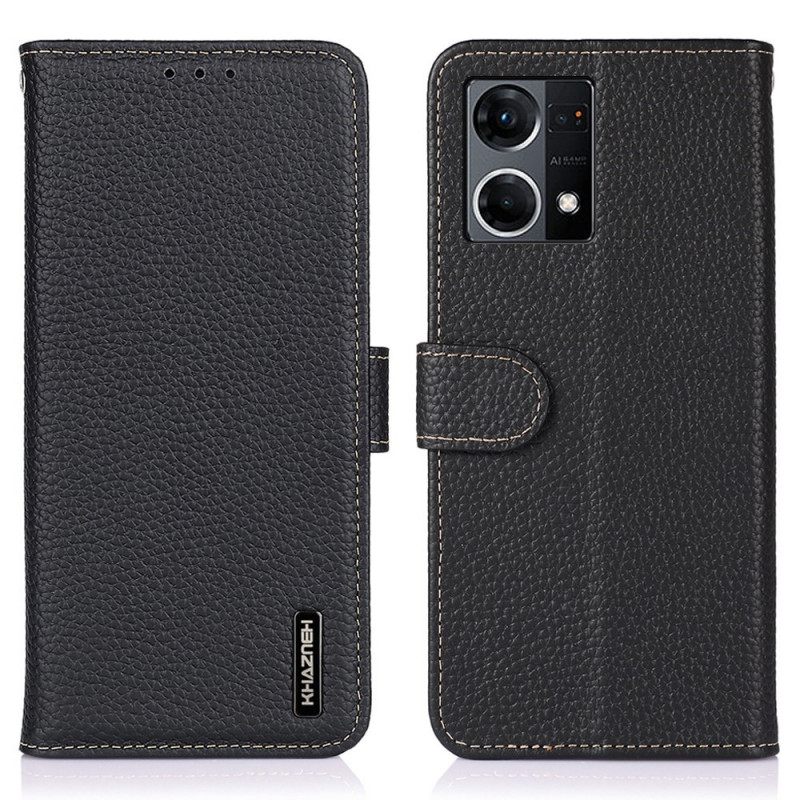 Κάλυμμα Oppo Reno 7 Lychee Leather Khazneh