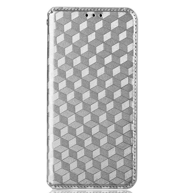 θηκη κινητου Oppo Reno 7 Θήκη Flip 3d Cube Leather Effect