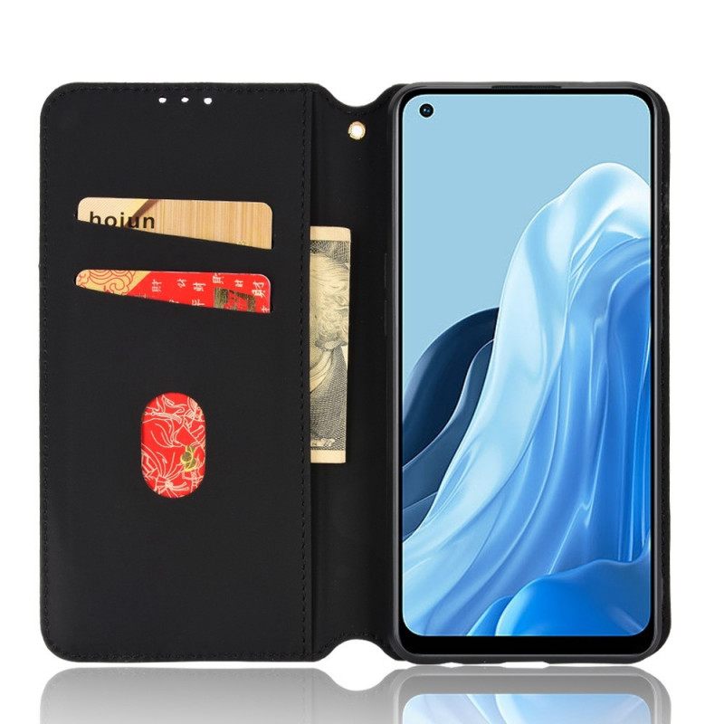 θηκη κινητου Oppo Reno 7 Θήκη Flip 3d Cube Leather Effect