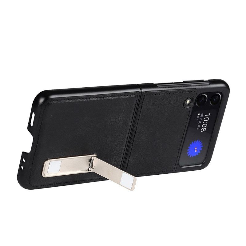 θηκη κινητου Samsung Galaxy Z Flip 3 5G Θήκη Flip Style Leather Support